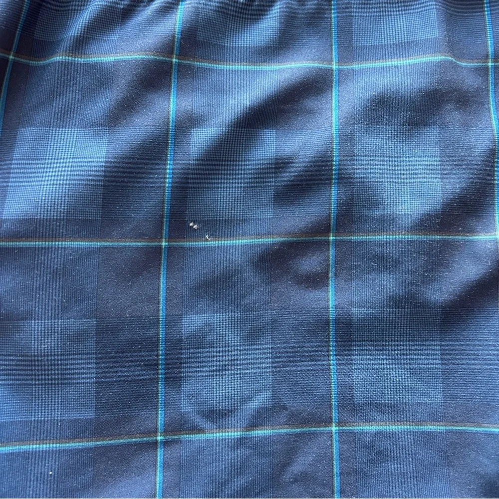 Men's Blue Plaid Shorts‎